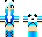 cute panda blue girl