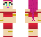 gradient red girl