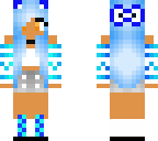 light blue cat girl