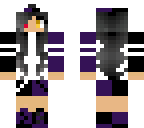 purple and black girl