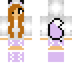 purple kawaii fox girl 