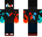 blue and red