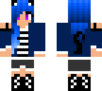 blue cat girl