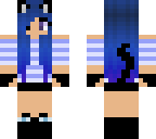 blue cat girl
