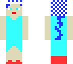 blue haired bride