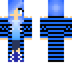 blue haired girl