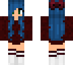 blue haired girl