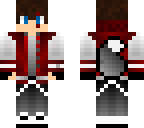 wolf boy white red jacket and scar