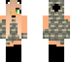 camo hoodie cat girl