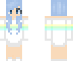 cute blue haired girl fixed