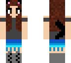 edit of brown hair cat girl
