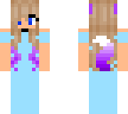 fixed purple wolfie in a prom dress