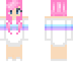 pretty girl with pink hair