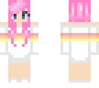 rainbow pink haired girl