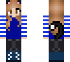blue cat girl