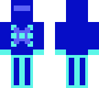 blue rich guy in super suit