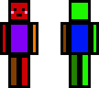 colored block person