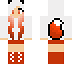 panda red girl