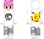 pink haired boy