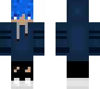 blue ice boy with hoddie