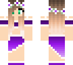 purple bathing suit