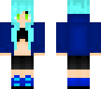 blue hair girl