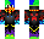 colored fire gamer with bandana