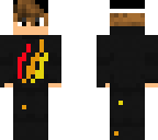 fire logo and a boy