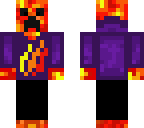purple fire hoodie