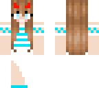 stripey girl with devil horns