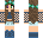 blue flower head band girl