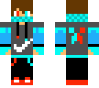blue and red