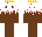 chocolate cake with crown