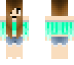 green trendy girl