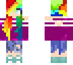 rainbow tie dye girl