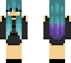 cyan girl with buns