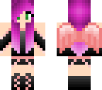 fille avec les cheveux violet