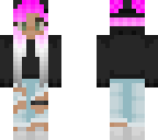 pink and silver ombre hair w black aesthetic rose