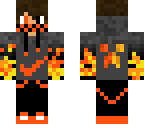 the fire burning