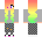cute rainbow girl
