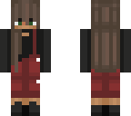 red and black with green eyes