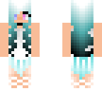 aqua hair party dress