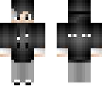 black and white enderman