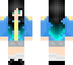 blue green girl