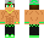 green with six pack