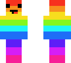 rainbow derp - black eyes