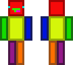 rainbow skeppy | Minecraft Skin