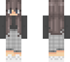 turtle neck and checkered girl