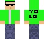 yolo green hoodie boy