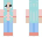 blue haired girl